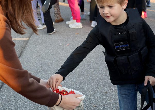 Kids celebrate Halloween at South Trunk or Treat